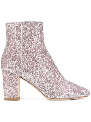 Ботинки Ally Sparkling с пайетками Polly Plume. Цвет: розовый и фиолетовый