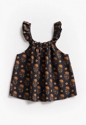 Блуза Mango Kids. Цвет: разноцветный