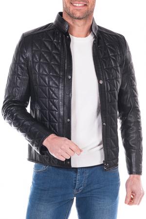 Leather jacket GIORGIO DI MARE. Цвет: black