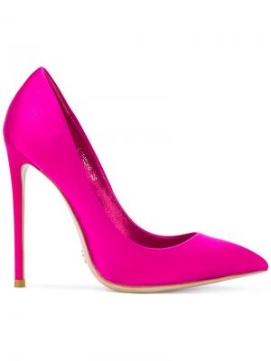 Туфли-лодочки с заостренным носком Gianni Renzi. Цвет: розовый и фиолетовый