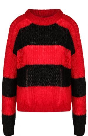 Вязаный пуловер с круглым вырезом Zadig&Voltaire. Цвет: красный