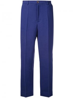 Укороченные брюки Erika Cavallini. Цвет: синий