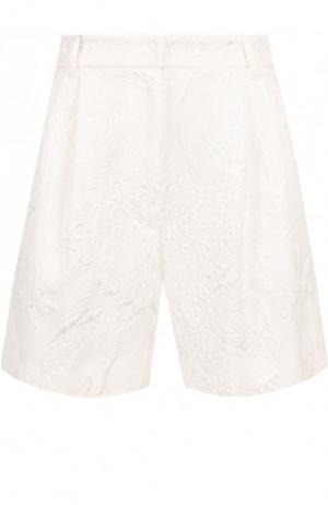 Однотонные шорты с карманами из смеси хлопка и вискозы Dolce & Gabbana. Цвет: белый