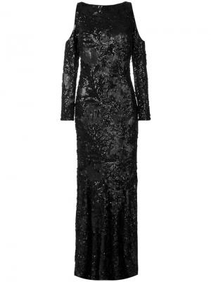 Платье Poral Talbot Runhof. Цвет: чёрный