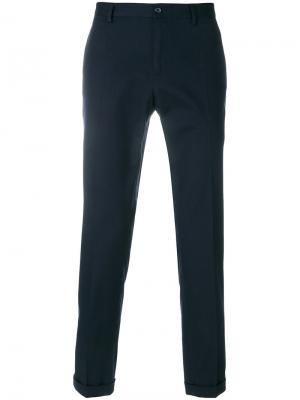 Классические брюки-чинос Dolce & Gabbana. Цвет: синий