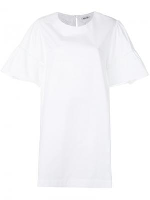 Платье-футболка P.A.R.O.S.H.. Цвет: белый