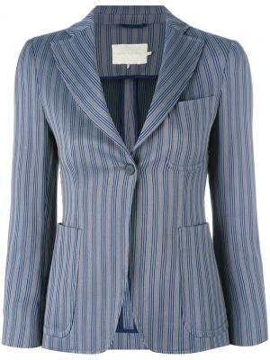 Полосатый пиджак LAutre Chose L'Autre. Цвет: синий
