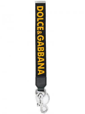 Брелок с логотипом Dolce & Gabbana. Цвет: чёрный