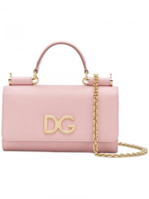 Мини сумка через плечо Von Dolce & Gabbana. Цвет: розовый и фиолетовый