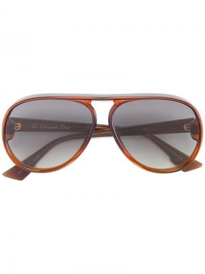 Солнцезащитные очки Diorlia Dior Eyewear. Цвет: коричневый
