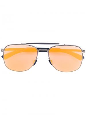 Солнцезащитные очки Mykita. Цвет: синий