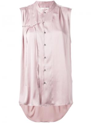 Блузка с завязками A.F.Vandevorst. Цвет: розовый и фиолетовый