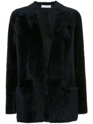 Открытый пиджак из овчины Inès & Maréchal. Цвет: чёрный