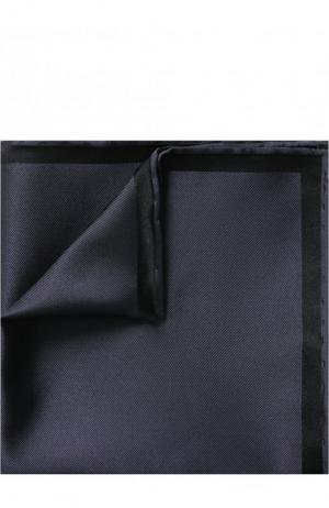 Однотонный шелковый платок Brioni. Цвет: черный