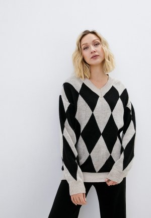 Пуловер Vickwool. Цвет: серый