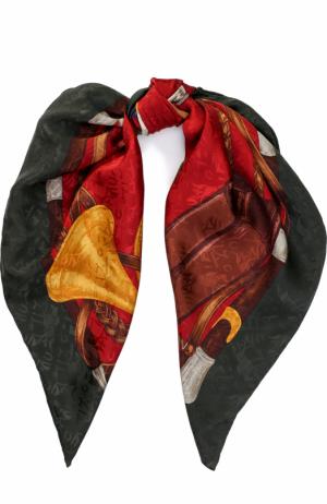 Шелковый шарф с принтом Ralph Lauren. Цвет: разноцветный