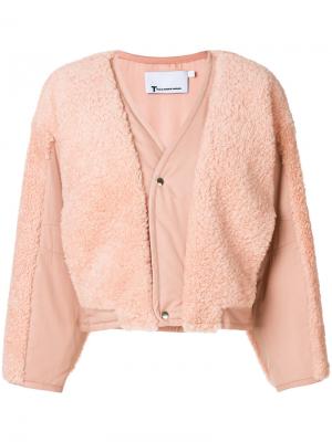 Утепленная куртка T By Alexander Wang. Цвет: розовый и фиолетовый
