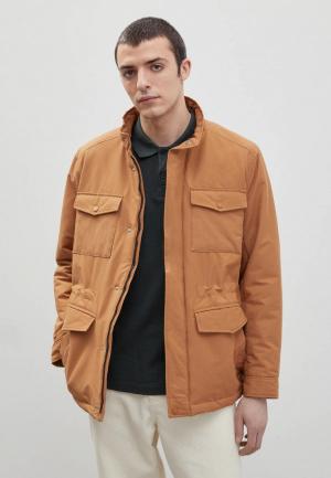 Куртка утепленная Finn Flare. Цвет: коричневый
