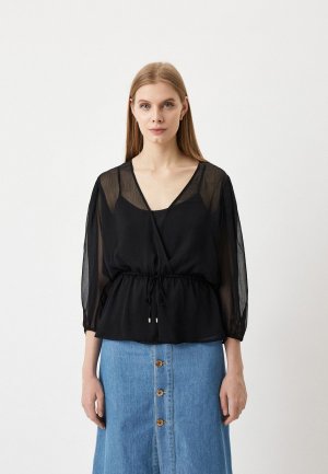 Блуза DKNY. Цвет: черный