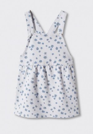 Сарафан Mango Kids. Цвет: белый