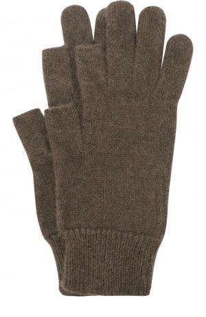 Шерстяные перчатки Rick Owens. Цвет: темно-серый