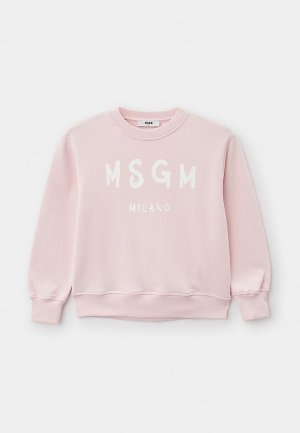 Свитшот MSGM Kids. Цвет: розовый