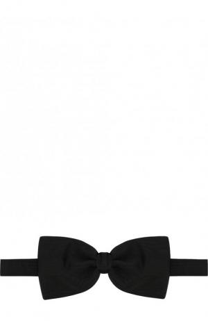 Комплект из шелкового галстука-бабочки и камербанда Ermenegildo Zegna. Цвет: черный