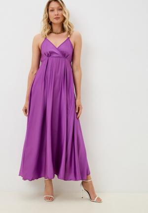 Платье Rinascimento. Цвет: фиолетовый