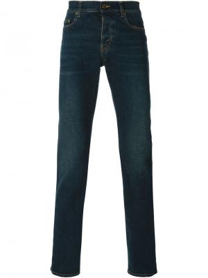 Классические джинсы кроя слим Saint Laurent. Цвет: синий