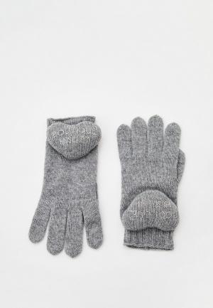 Перчатки Boutique Moschino. Цвет: серый
