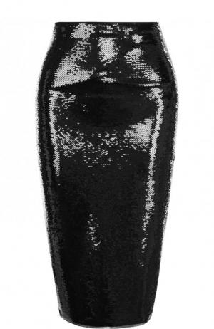 Юбка-карандаш с пайетками Tom Ford. Цвет: черный