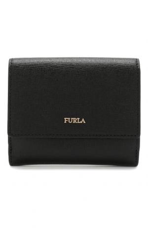 Кожаное портмоне Furla. Цвет: черный
