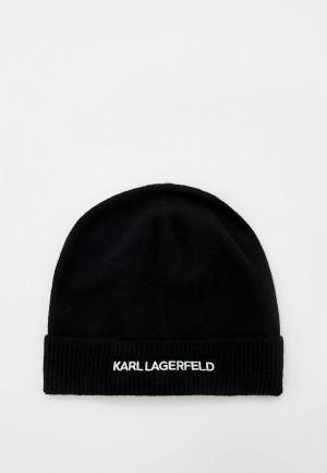 Шапка Karl Lagerfeld. Цвет: черный
