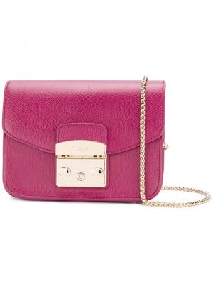 Мини сумка на плечо Metropolis Furla. Цвет: розовый и фиолетовый