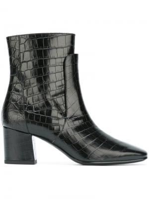 Ботинки с эффектом крокодиловой кожи Givenchy. Цвет: чёрный