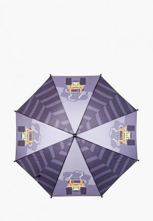 Зонт складной Котофей. Цвет: серый