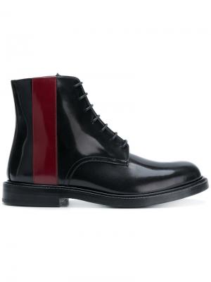 Высокие ботинки на шнуровке с контрастными вставками Calvin Klein 205W39nyc. Цвет: чёрный
