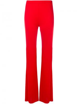 Расклешенные брюки с завышенной талией Emilio Pucci. Цвет: красный