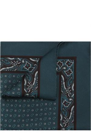 Шелковый платок с принтом Dolce & Gabbana. Цвет: зеленый