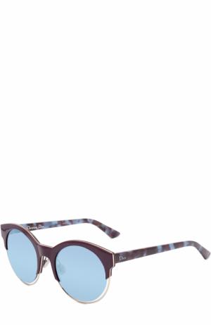Солнцезащитные очки Dior. Цвет: голубой