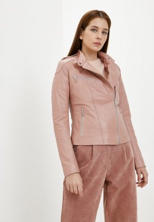 Куртка кожаная Giorgio Di Mare. Цвет: розовый