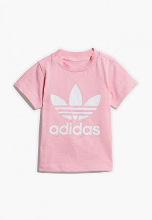 Футболка adidas Originals. Цвет: розовый