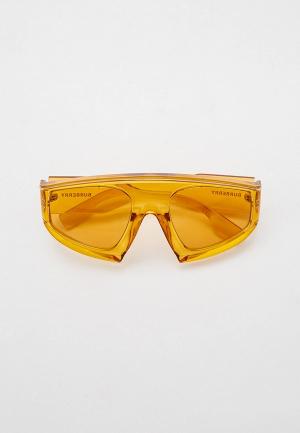 Очки солнцезащитные Burberry. Цвет: оранжевый