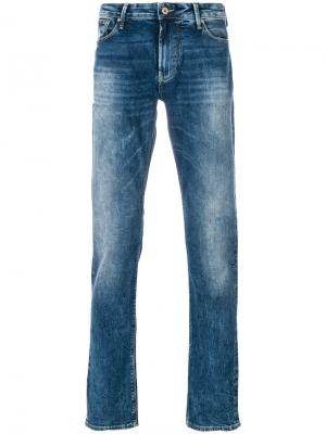 Выбеленные джинсы Armani Jeans. Цвет: синий