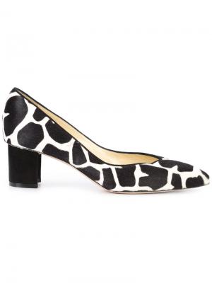 Туфли-лодочки с жирафовым узором Sarah Flint. Цвет: чёрный