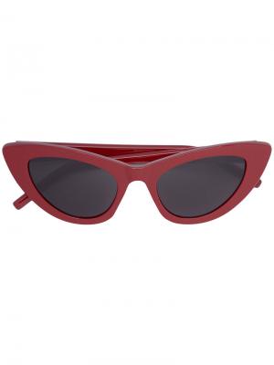 Солнцезащитные очки New Wave 213 Lily Saint Laurent Eyewear. Цвет: красный