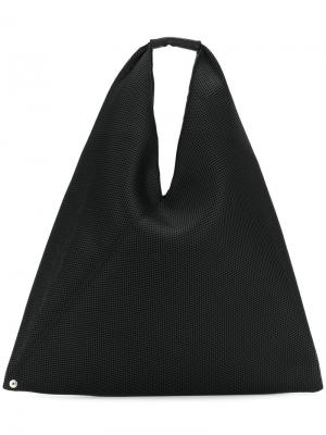 Треугольная сумка-тоут Mm6 Maison Margiela. Цвет: чёрный