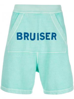 Спортивные шорты с карманом-муфтой Bruiser Dsquared2. Цвет: зелёный