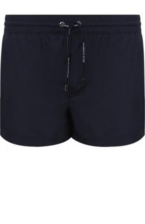 Плавки-шорты с карманами Dolce & Gabbana. Цвет: темно-синий