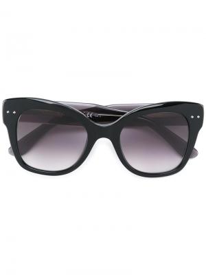 Солнцезащитные очки в оправе кошачий глаз Bottega Veneta Eyewear. Цвет: чёрный
